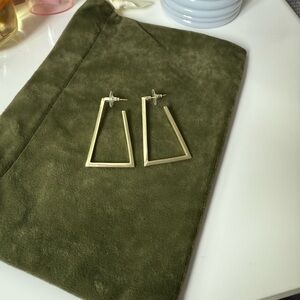 Kendra Scott Gold Angular Earrings
